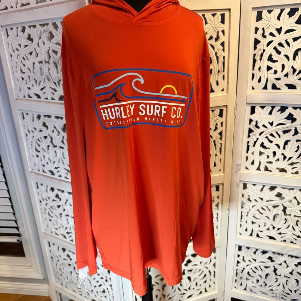 New without tags Hurley Hoodie Dry-fit Orange Men Size XL